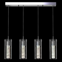 Artika Essence 27-Watt Chrome Integrated LED Mordern Hanging Pendant Chandelier - £117.33 GBP