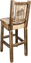 Montana Woodworks Homestead Collection Counter Height Barstool with Moos... - $671.99