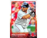 2015 Topps #650 Pablo Sandoval Boston Red Sox - $0.89