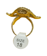 Fashionable 18kt blue gold stainless steel blue eye ring - £67.46 GBP