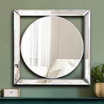 Wall Mirrors For Living Room Modern Mounted Hanging Decor Accent Silver Small - $49.50
