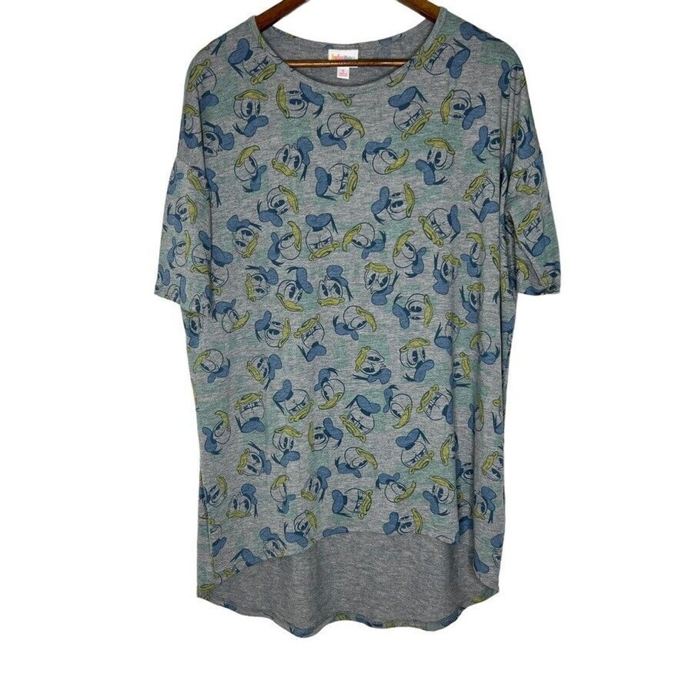 Disney Lularoe Donald Duck Short Sleeve Tunic Shirt Size Small Women’s NEW - $15.00