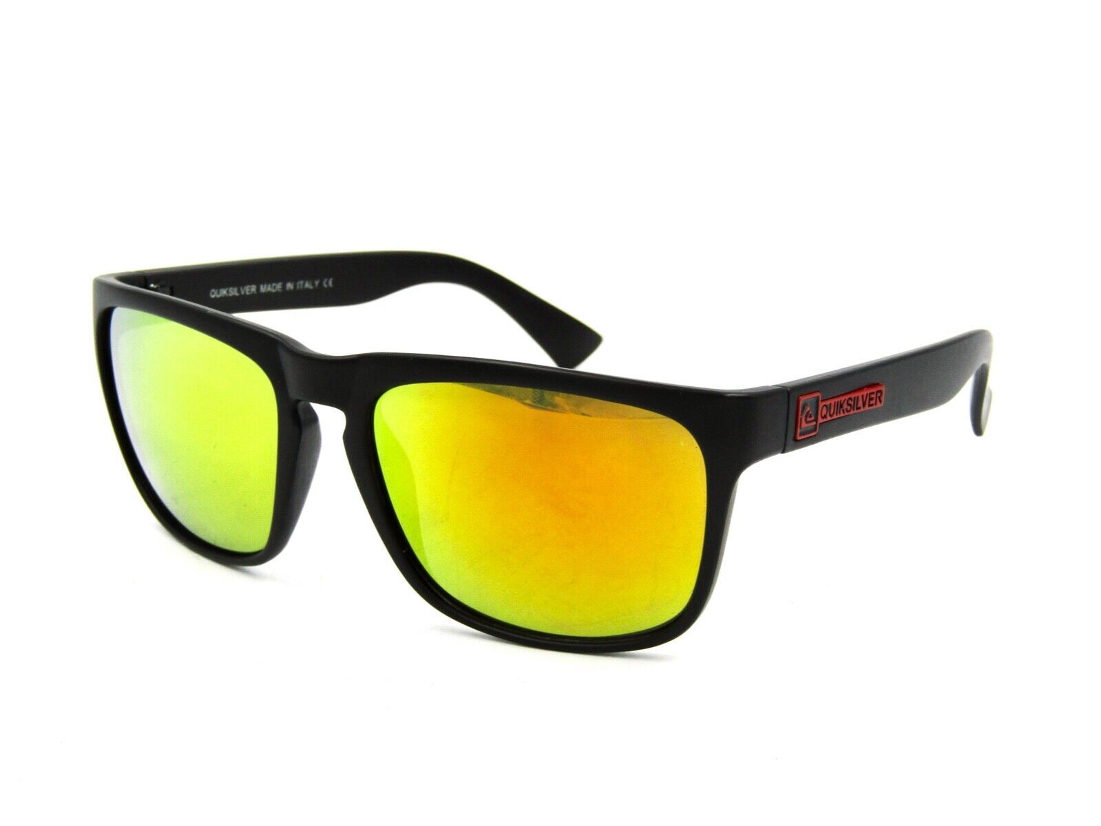 Primary image for QuickSilver Men's Square Sunglasses, Matte Black / Gold Mirrored #B02