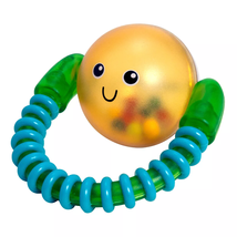 NEW Lamaze Spin & Smile Baby Rattle textured ring spinning ball visual auditory - $9.95