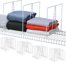 Elegant 8-Pack Wire Shelf Dividers - Effortless Closet Organization, 12"... - $54.40