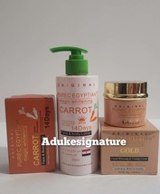 Purec egyptian magic whitening carrot lotion,soap and face cream - £67.94 GBP