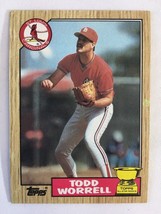 1987 Topps Todd Worrell St. Louis Cardinals All Star Rookie No. 465 - £1.15 GBP