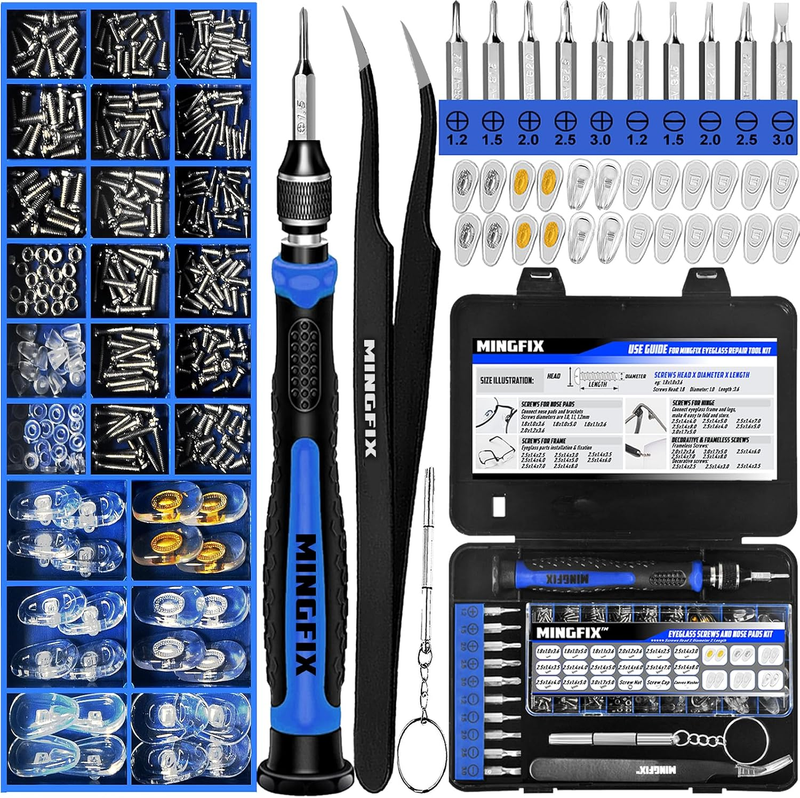 Eyeglass Sunglass Repair Kit,Mingfix Magnetic Eye Glasses Repairing Tool Kit wit Item image 12