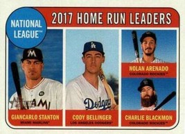 2018 Topps Heritage #6 Charlie BlackmonNolan Arenado/Cody Bellinger/Gian ID:9198 - £1.37 GBP