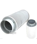 Lot of Two 6&quot; inch Inline Exhaust Air Carbon Filter Odor Control Scrubbe... - €120,82 EUR