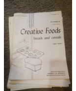 Vintage Lot De Creative Aliments Pains Pie 4-H Livre Recettes 1962 U Min... - $28.55