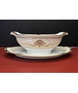 Noritake Goldier Gravy Boat W/ Attached Underplate PO30 - $421.64 MXN