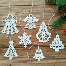Christmas Ornaments Handmade Sets Gift Box White Christmas Decorations f... - $16.05+