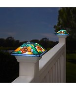 Outdoor Post Light Fixture Modern LED Solar Garden Patio Deck Fence Yard... - £39.22 GBP