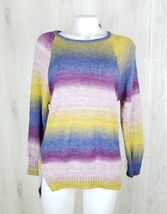 EXPRESS Size S Striped Tunic Boat Neck Sweater Slouchy Soft Lightweight - $9.89