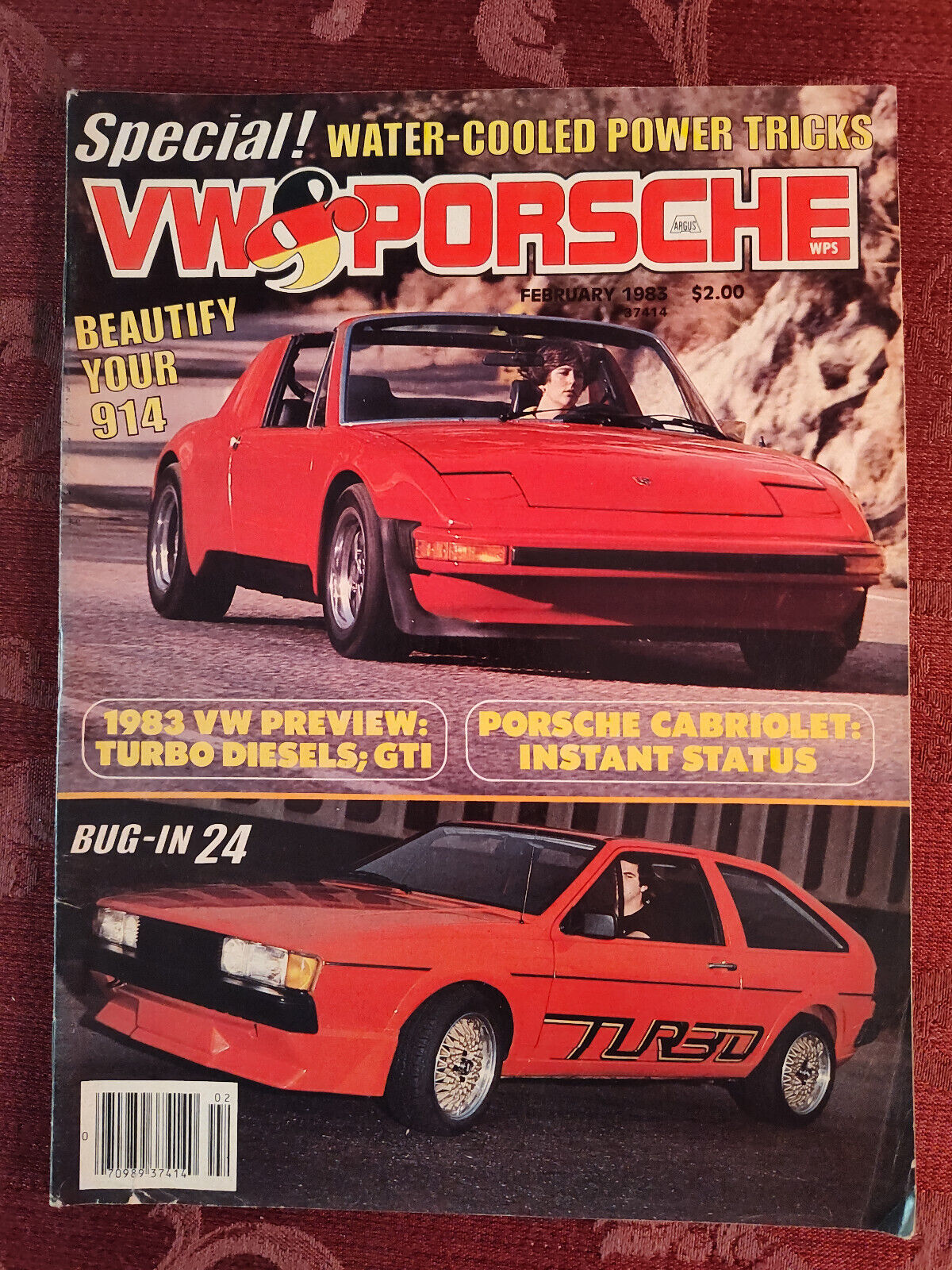 Primary image for Rare VW PORSCHE Magazine February 1983 Chalon 914 Turbo Scirocco Volkswagen