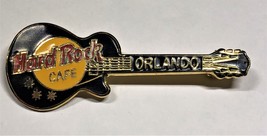 Hard Rock Cafe ORLANDO Black Guitar Guitar Pin - $6.95