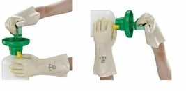 9x POLYCO VYCLEAR Size10/L Chem Resistant Clear PVC Dipped Cotton Glove ... - $24.09