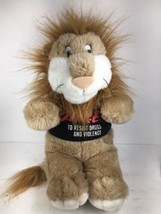 DARE To Resist Drugs And Violence Plush Lion Stuffed Animal D.A.R.E. Program VTG - £21.87 GBP