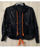 Wild Fable Navy With Neon Orange Crop Windbreaker Choose Juniors Size L ... - $19.98