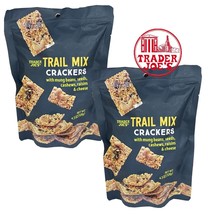 2 Packs Trader Joe’s Trail Mix Crackers 4.5oz W/Ming Beans Seeds Cashews... - $17.50