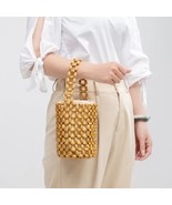 Breezy Elegance: Women&#39;s Woven Straw Handbag - A Timeless Accent for Eff... - £22.97 GBP