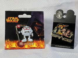 DIsney Star Wars Pin Pinback Lot "Mpire" Stormtrooper M&M & Mission Space Mickey - $29.95