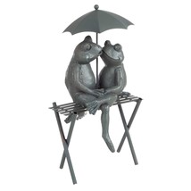 Pure Garden 50-LG1104 Frog Couple Statue-Resin Romantic Animal Figurine for Outd - £32.42 GBP