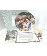 GWTW COLLECTOR PLATE SCARLETT &amp; ASHLEY GOLDEN ANNIV. 3RD BOX COA #6313 - $18.76