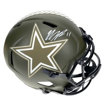 Micah Parsons Autographed Dallas Cowboys Salute to Service F/S Helmet Fanatics - £427.94 GBP