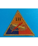 POST WWII, U.S. ARMY, OCCUPATION PERIOD, III ARMORED CORPS, BULLION, PATCH - €30,03 EUR