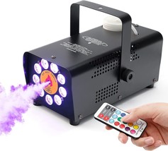 Tcfundy 500W Smoke Machine With 9 Led Lights For Halloween, 1 Remote Control. - £48.21 GBP