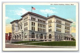 Federal Building Helena Montana MT UNP Linen Postcard V3 - $2.92