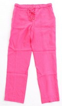 Jones New York Pink Linen Drawstring Casual Pants Women&#39;s NEW - $49.99