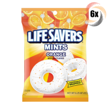 6x Bags Lifesavers Orange Flavor Mints Candy Peg Bags | 6.25oz | Fast Shipping - £21.49 GBP