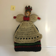 Vintage Antique Knitted Souvenir Egg WARMER DOLL from the 1930-40s - at ... - £15.97 GBP