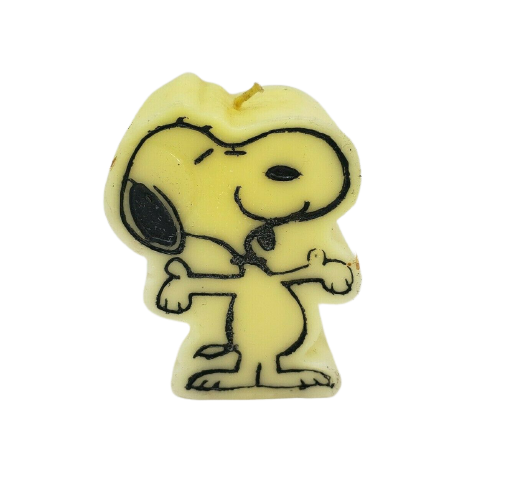 Primary image for 4" VINTAGE SNOOPY THICK WAX CANDLE NEVER USED PEANUTS COLLECTABLE