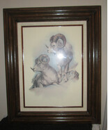 Doug Lindstrand 1980 Big Horn Sheep Signed Print Alaskan Sketches Ltd Ed... - $264.16 CAD