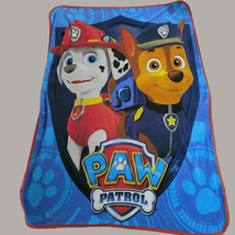 Nickelodeon Paw Patrol Fleece Throw Blanket Multicolor Dogs 42&quot; X 58&quot; - £11.14 GBP
