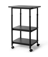 3-Tier Rolling Adjustable Printer Cart Machine Stand Storage Conference ... - $101.99