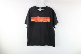 Vintage Mens Large Superbad I Am McLovin Spell Out Movie Promo T-Shirt Black - $59.35