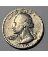 1965 Washington Quarter No Mint Mark, Errors on LIBERTY and Date, Filled As - $245.95