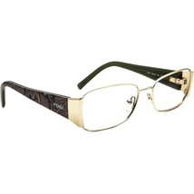 Fendi Eyeglasses F873 717 Gold/Snake Print Rectangular Frame Italy 53[]1... - $1,840.87 MXN