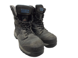 DAKOTA Women&#39;s 8&quot; 8030 Steel Toe Steel Plate Work Boots Black/Blue Size ... - £37.40 GBP