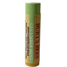 Burts Bees Lip Balm Cucumber Mint Moisturizing Beeswax Sealed Full Size - £1.76 GBP