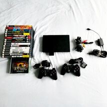 Sony PS2 PlayStation 2 Slim Console Bundle SCPH90001 20 Games 2 OEM Cont... - $197.99