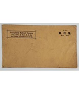 Pennsylvania Railroad Company Cover R.R.S. 1916 Envelope V8 - £6.22 GBP