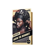 RED BY KISS ADJUSTABLE SATIN TIE BONNET X-LARGE #HD232 CHARCOAL GREY - $4.99