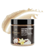 Coconut Vanilla Sea Salt Body Scrub 200g Exfoliating Hydrating Smooth Lu... - $17.99