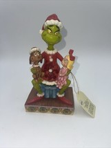 Jim Shore Dr Seuss&#39; The &quot;Grinch With Cindy and Max on Lap&quot; - NEW 7” Chri... - $84.15